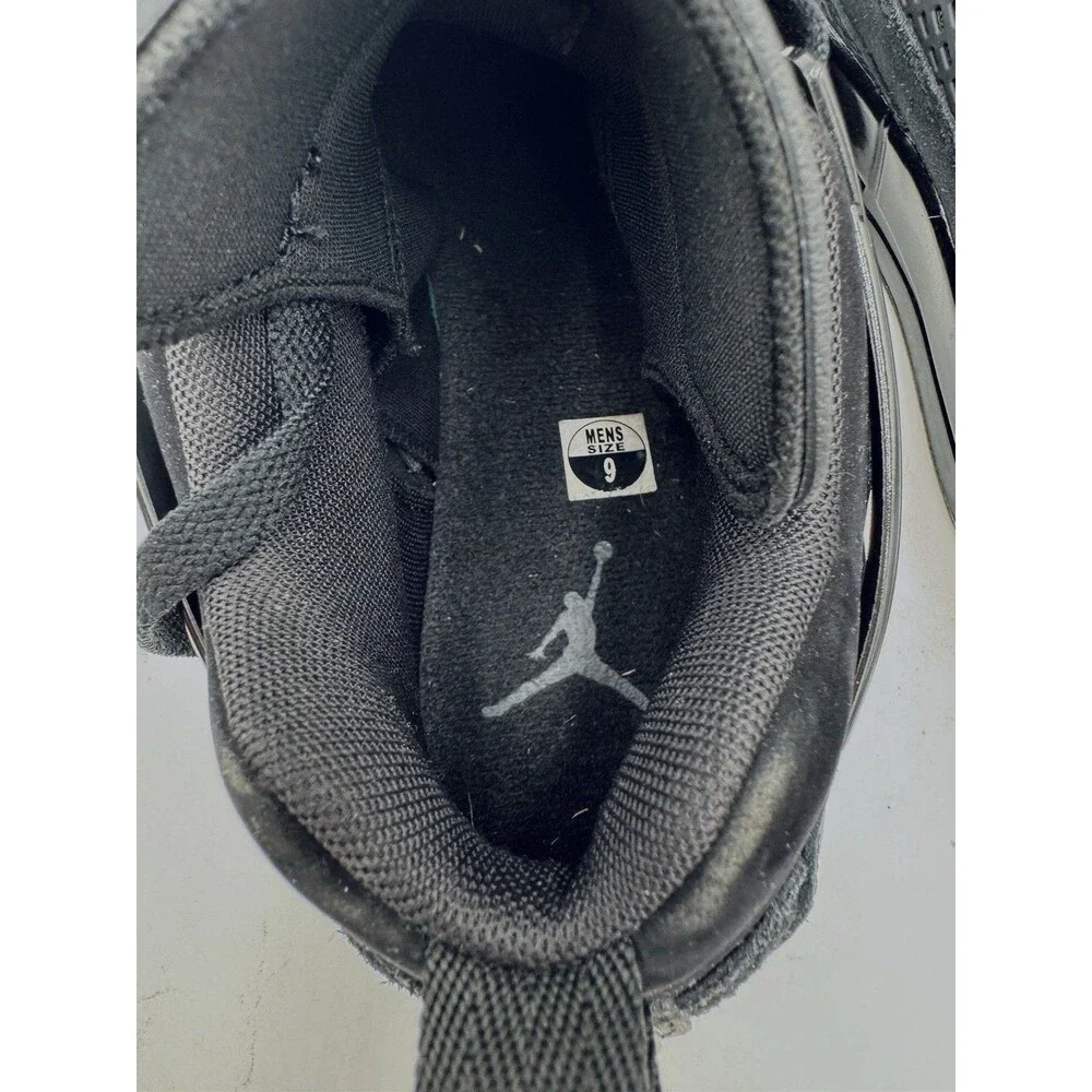Jordan Spizike Low Black Cat Sneakers Men's 9 Black w Nubuck Suede FQ1759-001